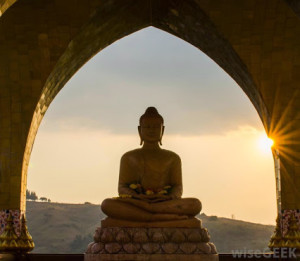 Buddha e o por do sol